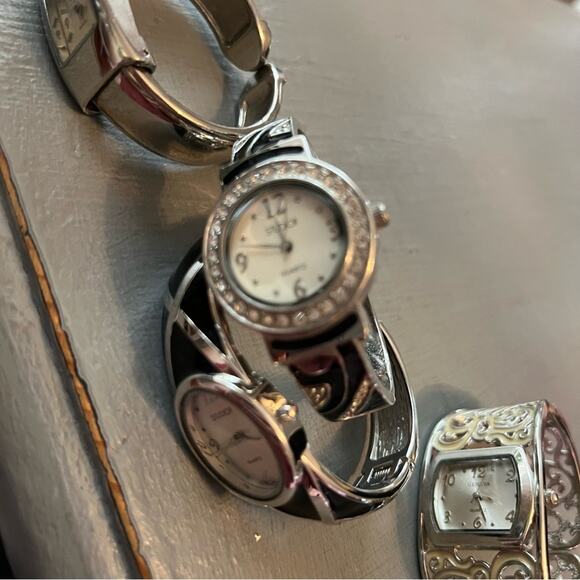 Geneva Studio Montreal De Fleur 5 Cuff Watches - Picture 5 of 10